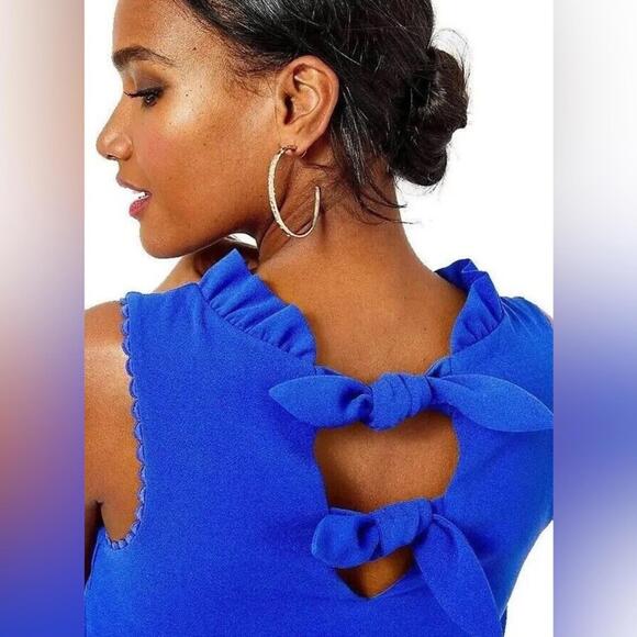 Lilly Pulitzer Corsica Royal Blue Allegra Soft Short Mini Shift Dress- Size XXS - Picture 3 of 9